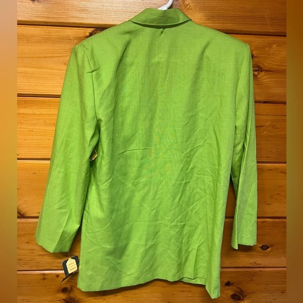 Tracy Evans NWT Green Vintage Single Button Blazer Jacket Women’s Medium